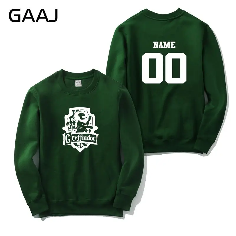 Custom Forest green "Gryffindor Quidditch Team" Мужская и Женская толстовка с принтом популярная новая брендовая одежда с капюшоном для катания на коньках высокое качество толстовка#372R8 - Цвет: Custom Forest green