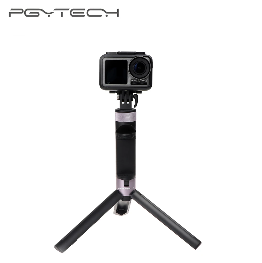 PGYTECH DJI Osmo экшн/Карманная селфи палка рукоятка и штатив для GoPro Hero 7 6 5/Insta360 One X аксессуары для спортивной камеры