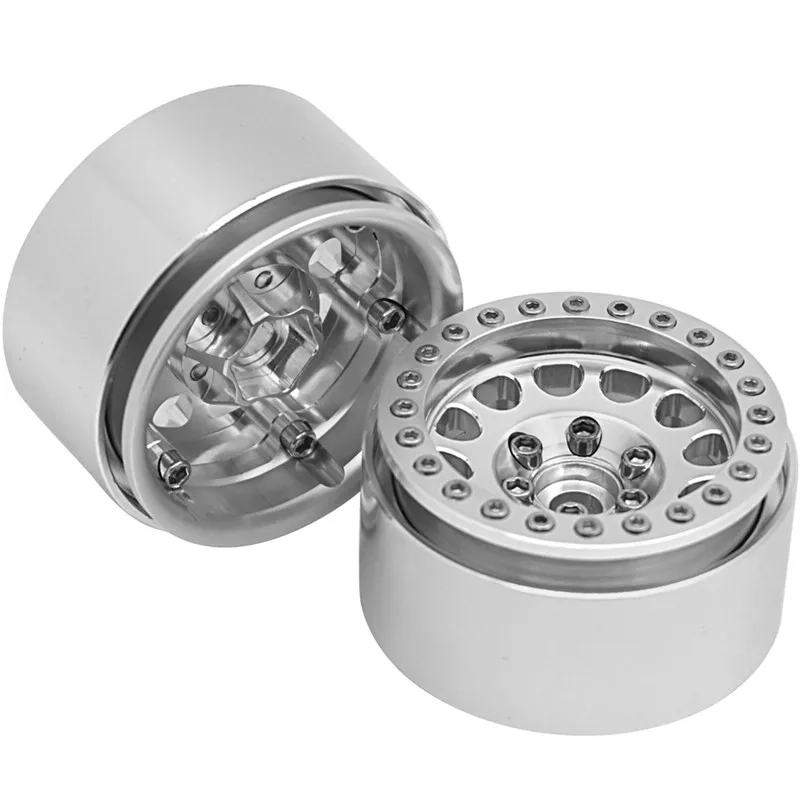 AXSPEED 1/2/4pcs 1.9 inch Metal Aluminum Alloy Beadlock Wheel Rims for Axial SCX10 90046 TRX-4 D90 RC4WD 1/10 RC Crawler Car | Игрушки и