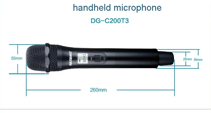Новый микрофон Takstar DG-C200T3 с одной ручкой для конференц-связи 2 4G цифровой
