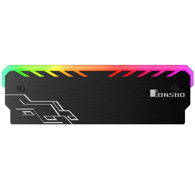 Черный светящийся жилет RGB RAMs Shell обычная световая панель радиатор памяти