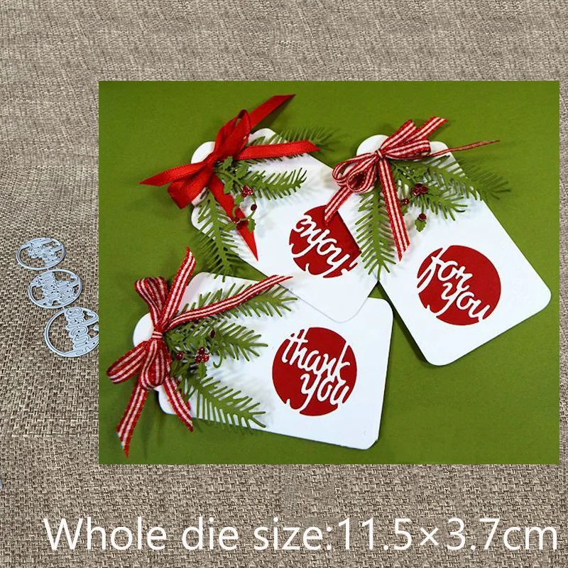 

XLDesign Craft Metal Cutting Die die cuts 3pcs letters circle decoration scrapbook Album Paper Card Craft Embossing die cuts