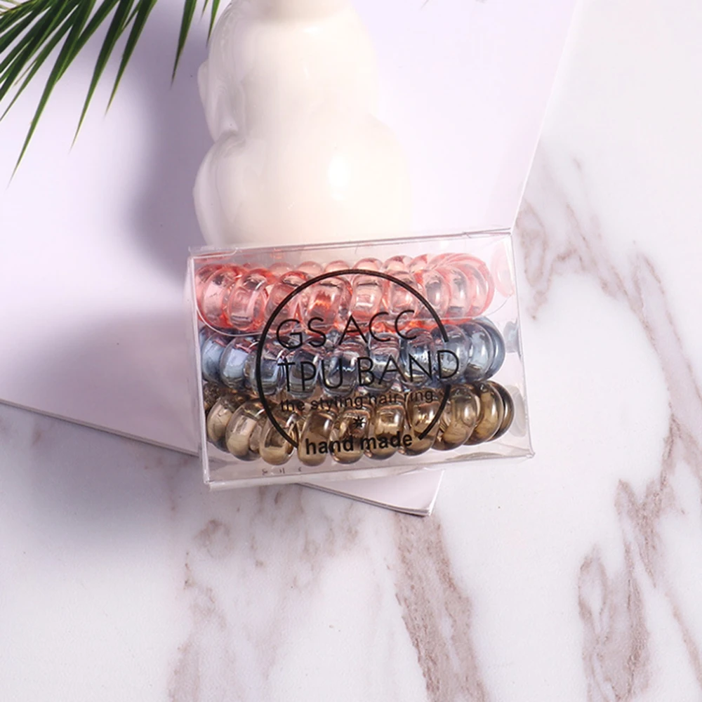 3 шт./коркор. женские резинки для волос с коробкой резинка девушек аксессуары