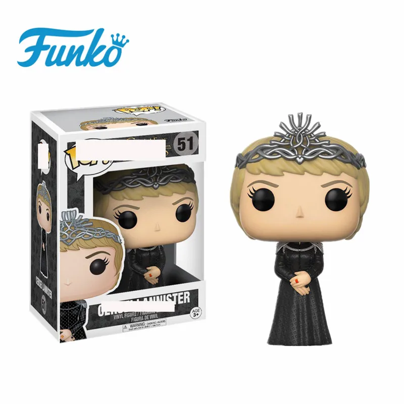 1 шт. FUNKO POP Игра престолов #51 королева Серсея Ланнистер экшн фигурки коллекция