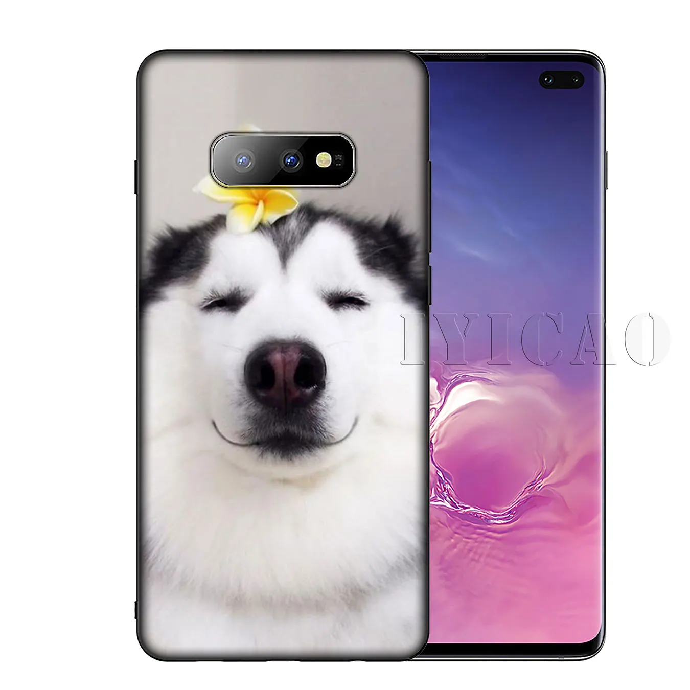 IYICAO Husky Dog милый мягкий силиконовый чехол для телефона Samsung Galaxy S20 Ultra S10 Lite S9 S8 Plus S6 S7
