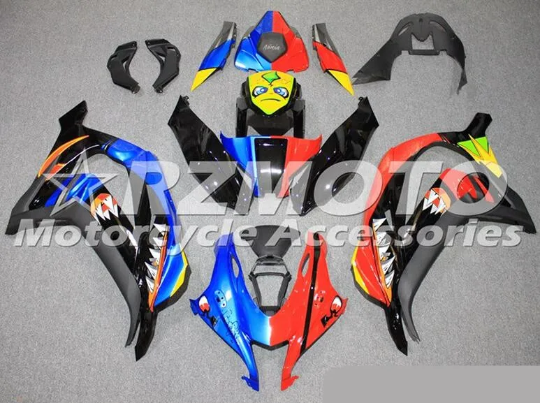 ABS мотоцикл велосипед обтекатель комплект подходит для kawasaki Ninja ZX-10R zx10r 10r 16 17 пользовательские акула крутой