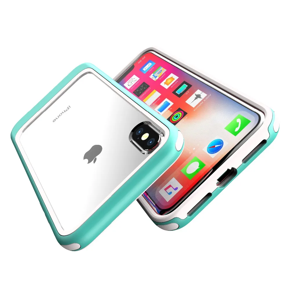 Чехол для iPhone XS Max XR XS X 7 8 Plus, хит цвета, 2 в 1, комбинированный прозрачный акриловый защитный чехол, защитный чехол для iPhone 11 Pro 11 Pro Max