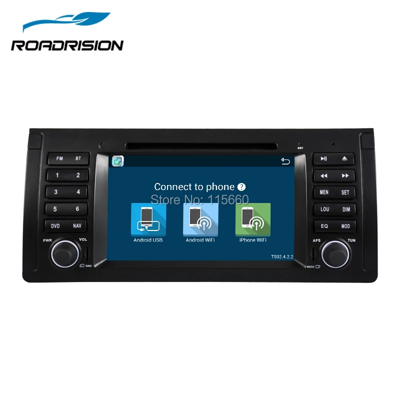 RoadRision 7 &quotAndroid 6 0 Авто DVD GPS навигация для BMW E39/X5/M5/E38/E53 с Bluetooth RDS радио SWC USB SD wifi Canbus |
