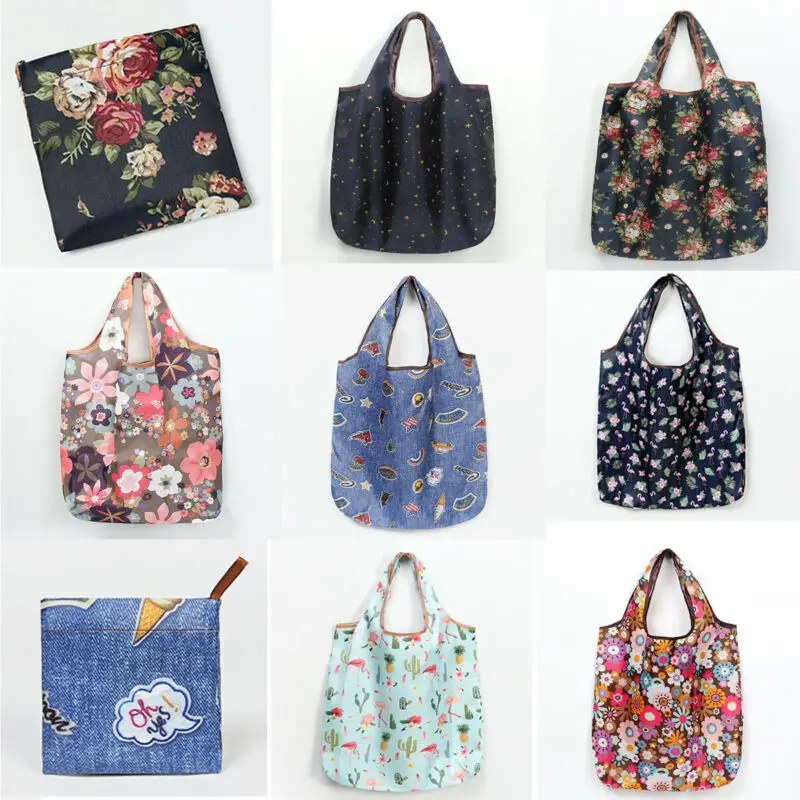 2019 модная женская сумка шоппер с милым мультипликационным принтом многоразовая