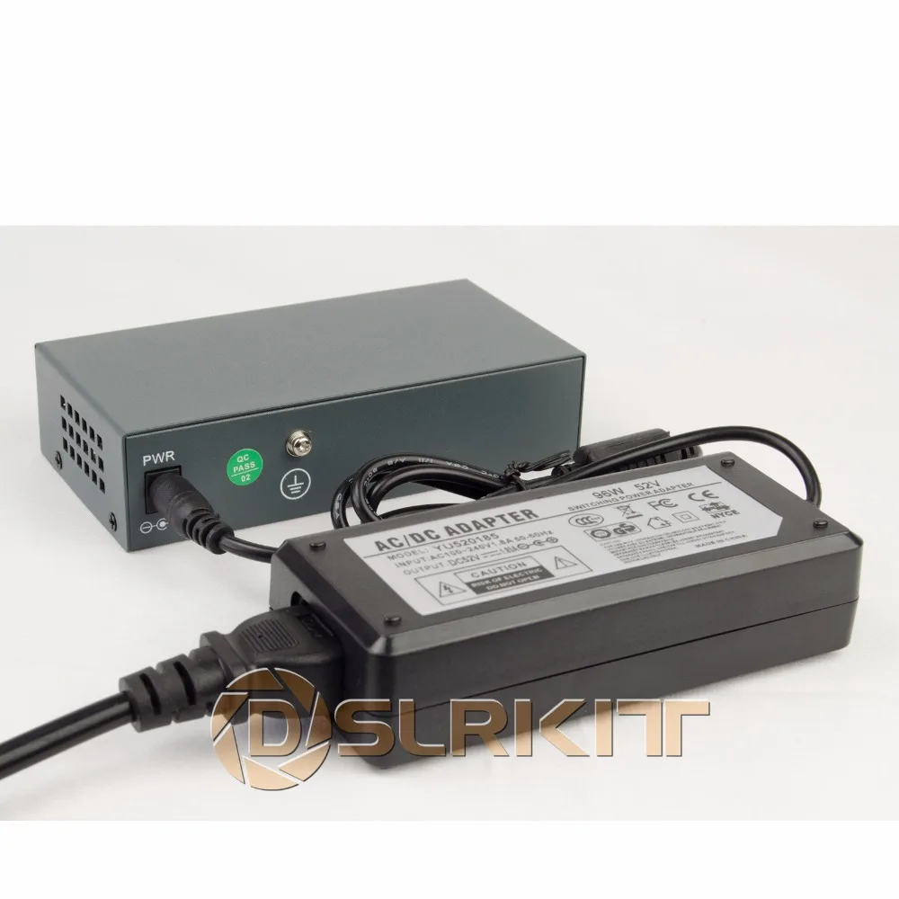 Адаптер питания DSLRKIT 250M 6 портов 4 PoE|power adapter|power injectorpower ethernet |