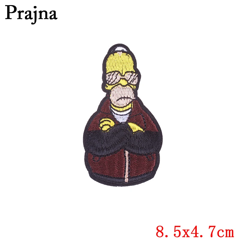 Латунь Prajna Рик и Морти Nirvana Viking нашивка с железной вышивкой нашивки для одежды странные вещи Bowie наклейки на одежду F - Цвет: Латунь