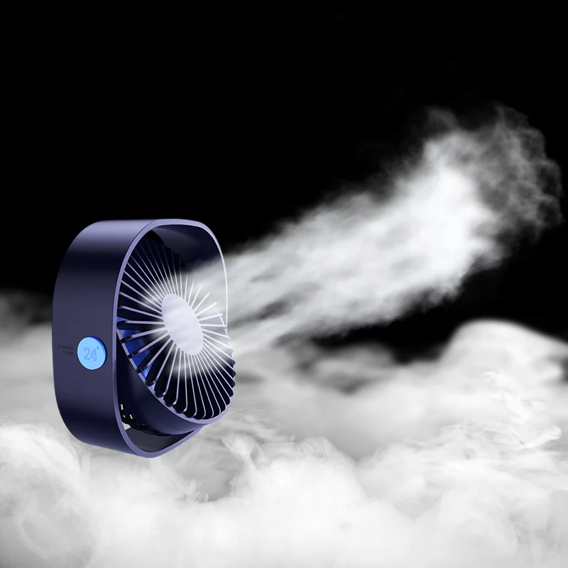 Летний портативный мини вентилятор с usb зарядкой бесшумный Настольный