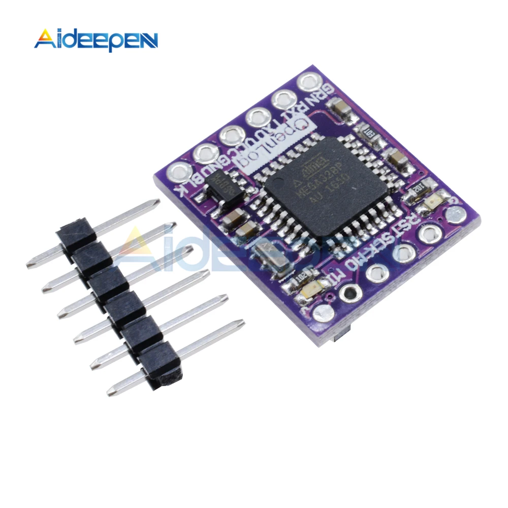 Регистратор данных Openlog Serial с открытым исходным кодом ATmega328 Поддержка Micro SD