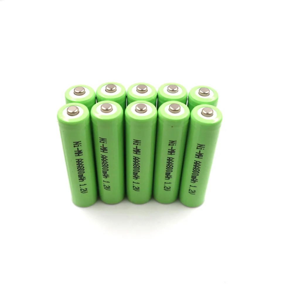 aaa 800mah 10 pieces 0 8ah rechargeable battery ni mh tv remotes radios clocks and electronic games smoke alarm cordless phone free global shipping