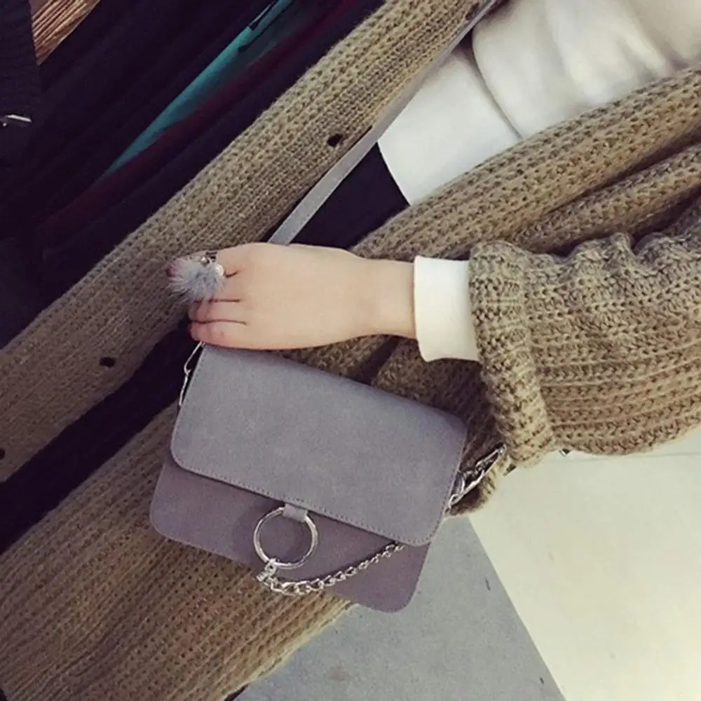 Модная женская сумка с кольцом на плечо для девочек из искусственной кожи через |