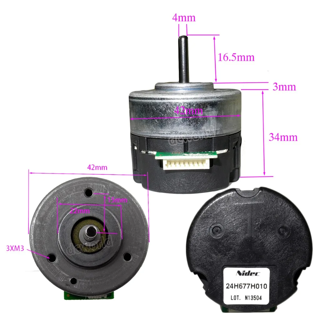 BLDC Nidec 24H677 PWM DC 12 В безщеточный Вт/внутренний драйвер ШИМ регулировки скорости