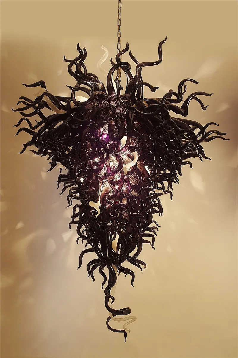 

Black Pendant Light Murano Art Glass Lamp for Living Room Kitchen Office