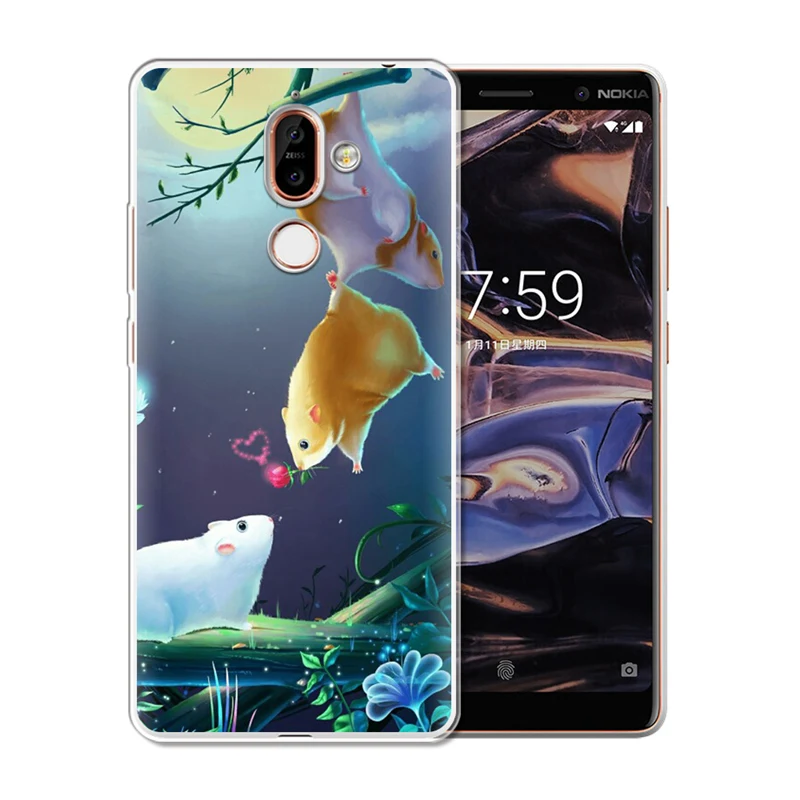 Чехол с изображением фламинго Человека-паука для Nokia 1 3 5 8 6 2 7 Plus 9 X6 2018 X7 |