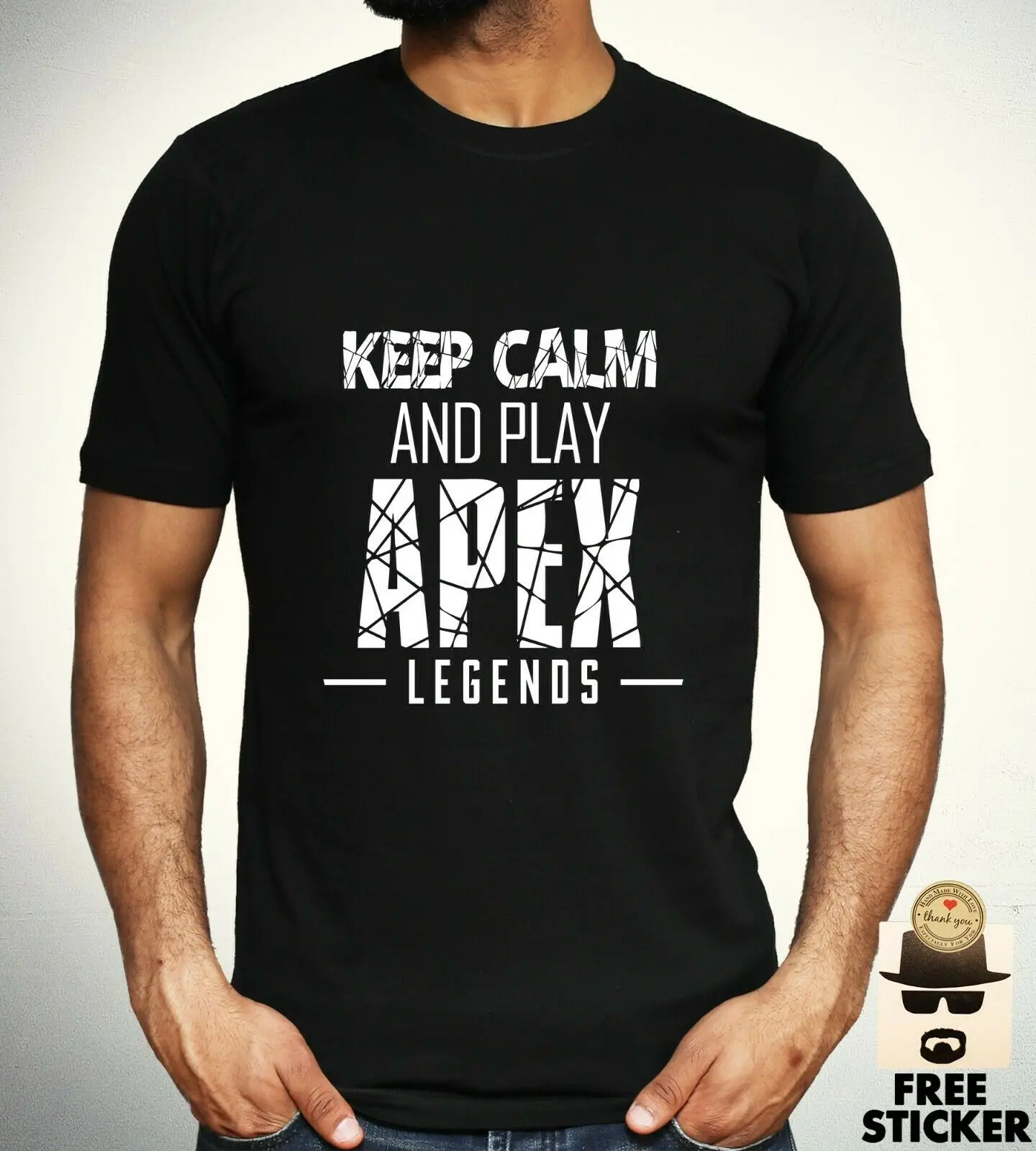 Apex Legends футболка с логотипом Keep Calm Забавные футболки новые мужские унисекс