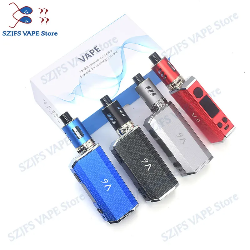 E Cigarette KIT Box Mod Starter Kits 100W 2000mAh Battery Vape Cigarettet 510 Thread huge 3ml Atomzier vaporizer zeus x | Электроника