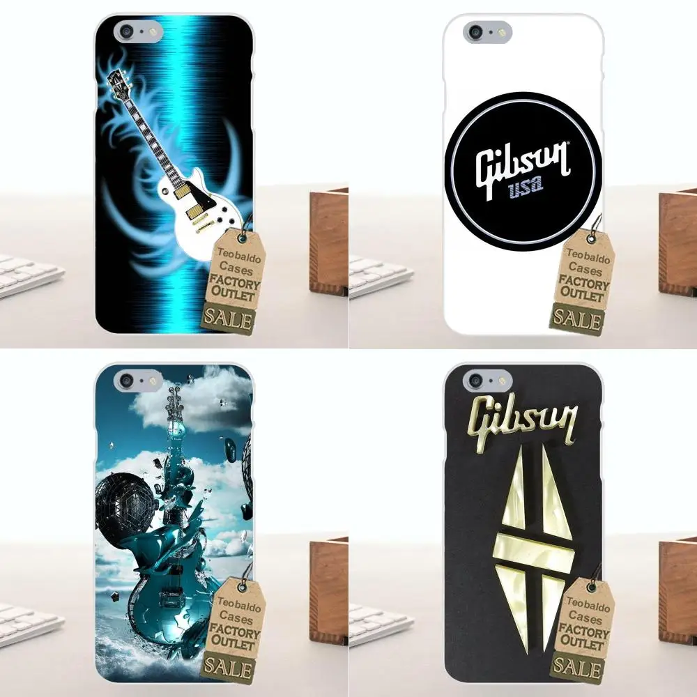 Gibson музыкальный акустический мягкий чехол для мобильного телефона из ТПУ Apple iPhone
