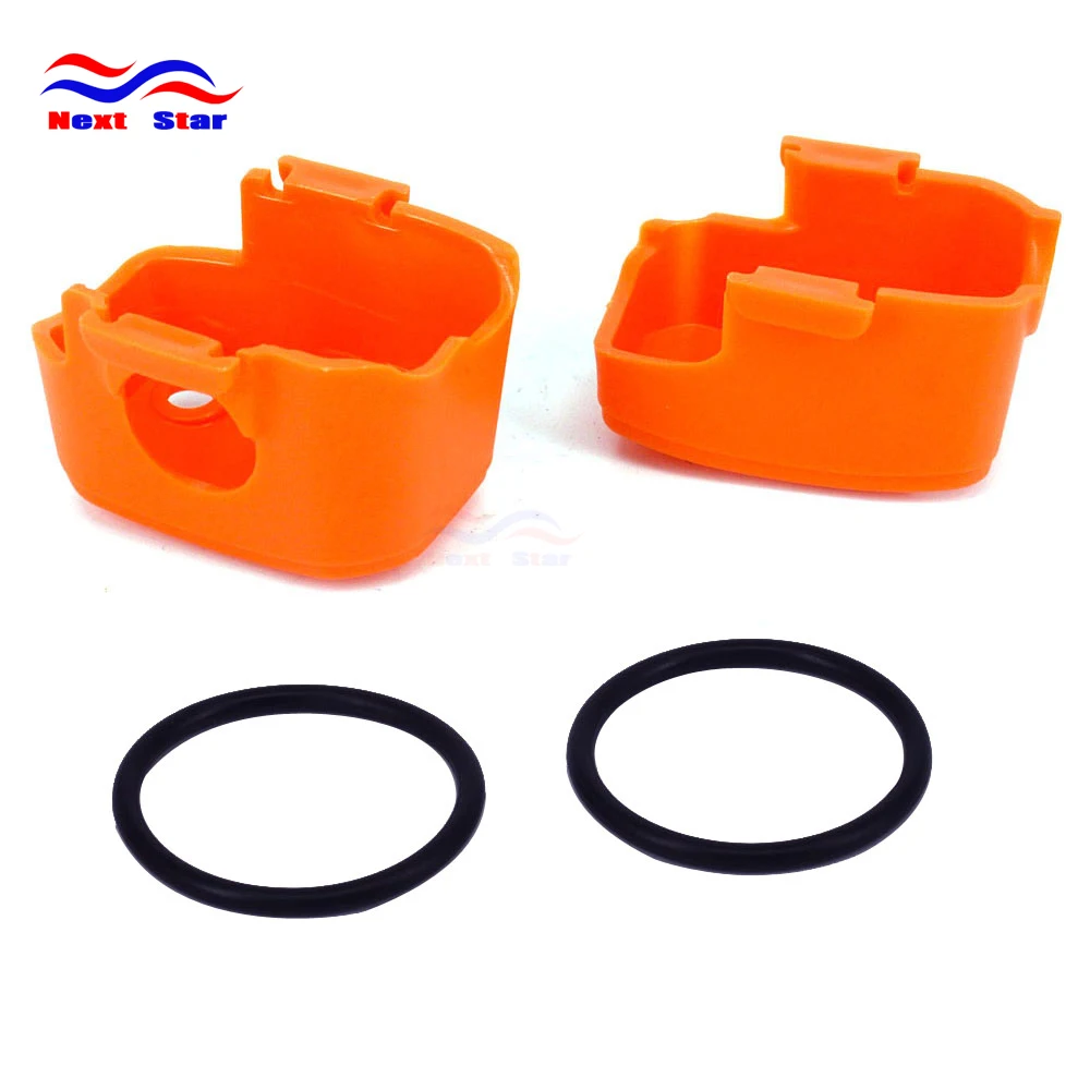 Motorcycle Plastic Orange Master Cylinder Cover Guard Protector For KTM EXC XC XCF MX EGS SX SMR 50 85 125 200 250 300 400 530 | Автомобили