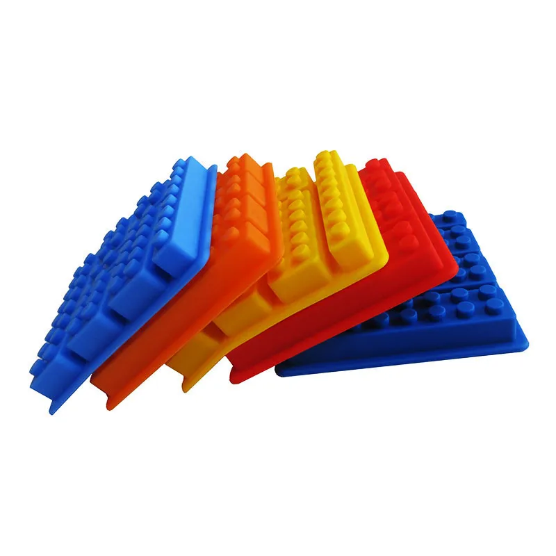 2016 Силиконовые Lego Кирпич Стиль Квадрат Обостряла Льда Плесень Шоколад Торт Желе