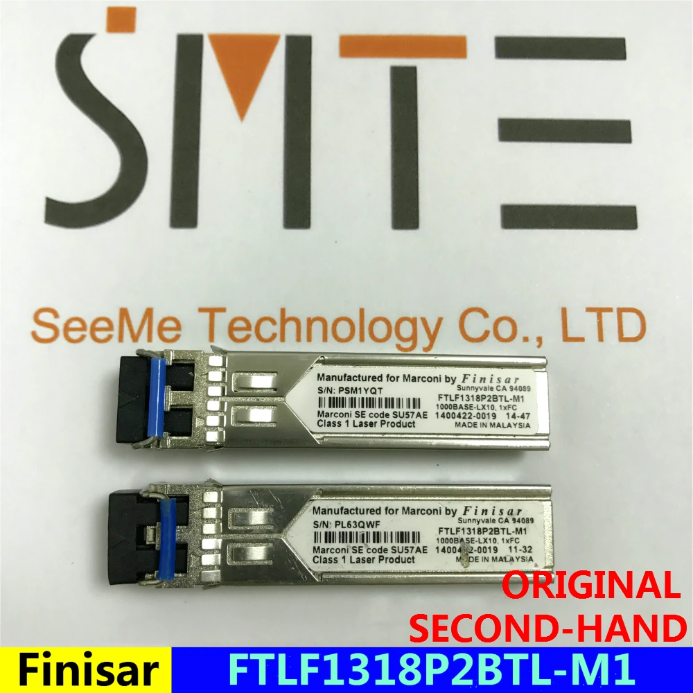 Оригинал б/у Finisar FTLF1318P2BTL M1 1000BASE LX10.1xFC изготовлено для Marconi PSM1YQT SE Code|hand| |