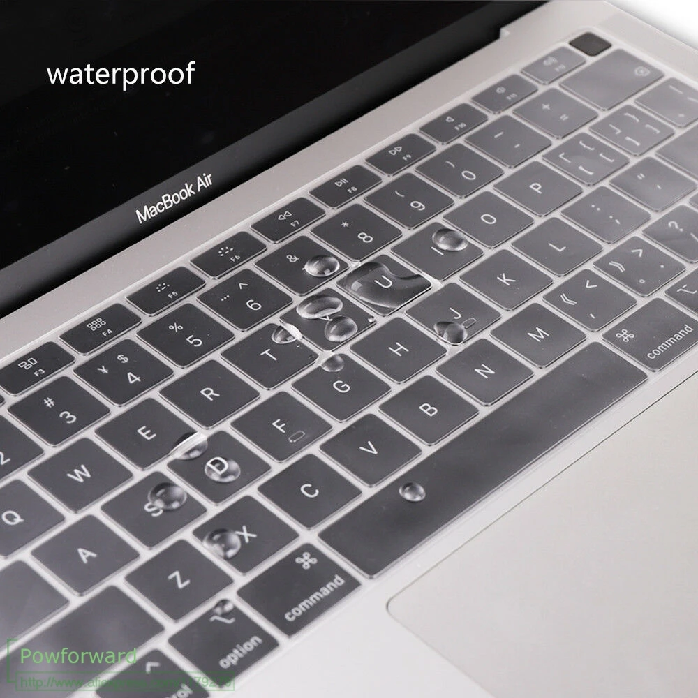 Защитный чехол для клавиатуры из ТПУ Apple macbook Air Pro с Retina 11 12 13 15 17 Touch Bar 3 4 2014 2015 2018