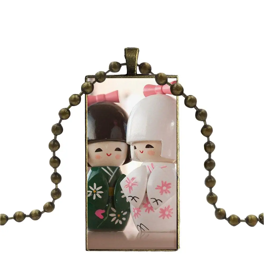 EJ glaze японская Весенняя кукла Kokeshi для женщин детская модная стеклянная подвеска