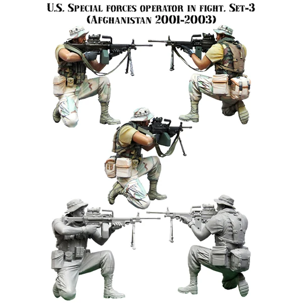 1/35 шкала Неокрашенная полимерная фигурка современная США специальные силы