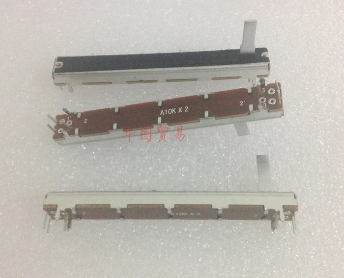7 шт. SC6021G двухканальный A10K A103 75 мм прямой скользящий потенциометр приглушающий