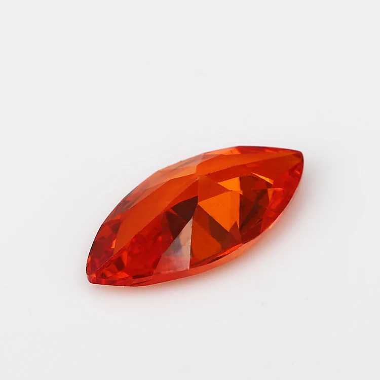 

50PCS 1.5x3~10x20mm Marquise Shape Loose CZ Stone Orange AAAAA Cubic zirconia Synthetic stone For Jewelry DIY Stone