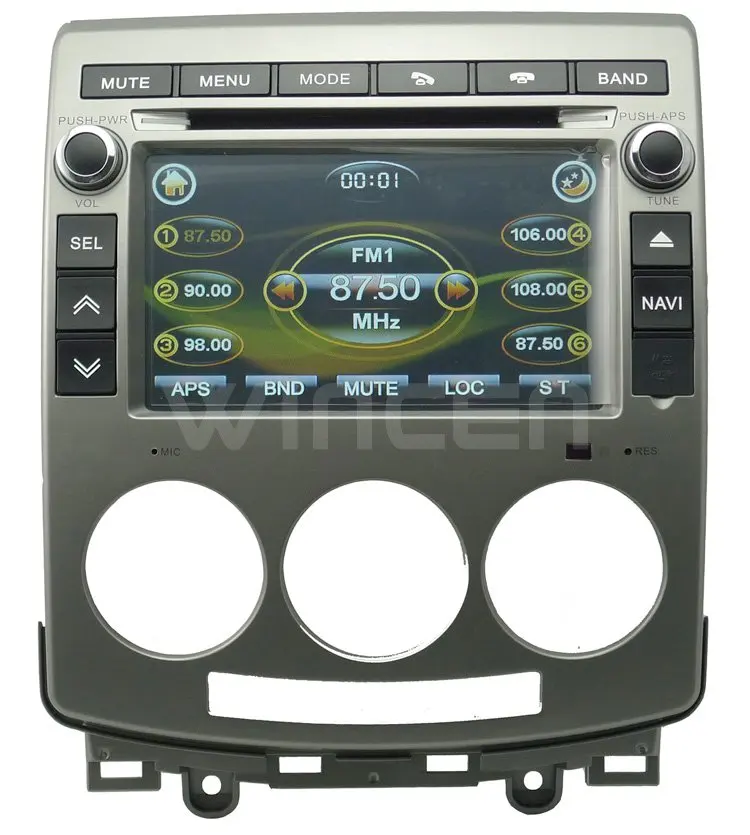 7 &quotавтомобильный DVD GPS плеер для старой Mazda 5 Встроенный BT Радио Бесплатная
