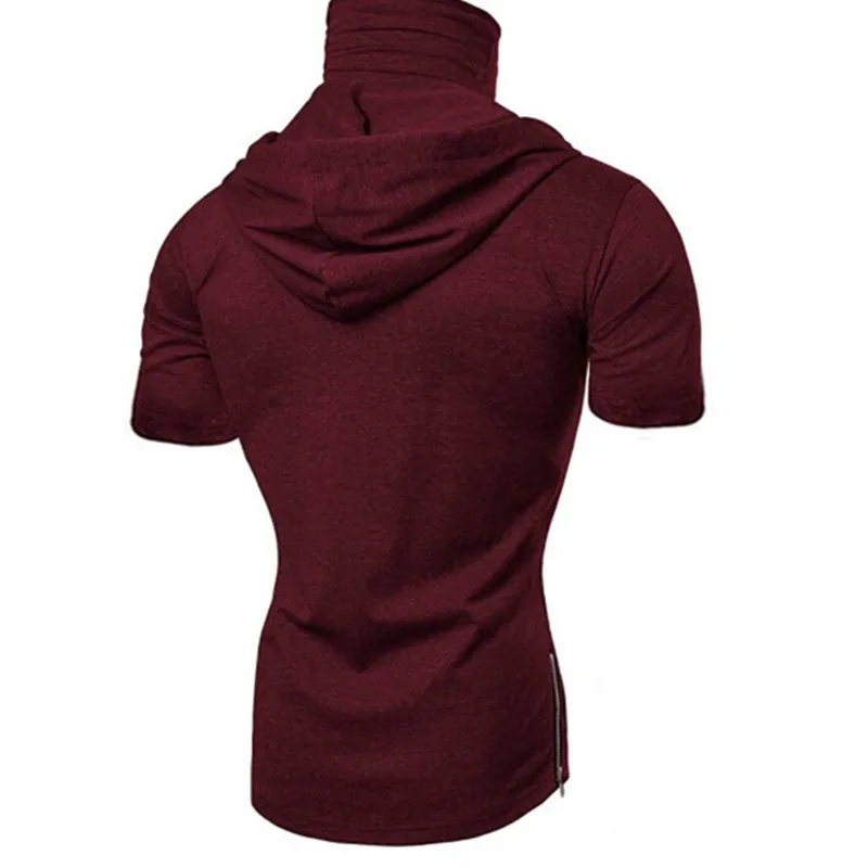 Мужская повседневная облегающая Толстовка в стиле хип хоп футболка с капюшоном