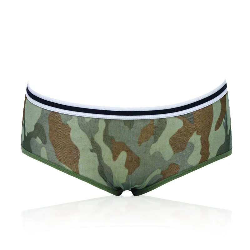 Прямая поставка Камуфляж бесшовные трусы женские нейлон спандекс трусики