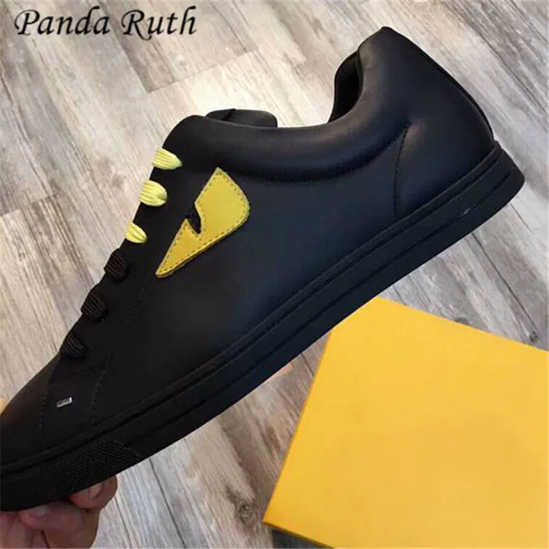Panda Ruth 2019 Men Shoes Fashion Lace-up Genuine Leather Sneakers Casual zapatos de hombre Non-slip tenis masculino | Обувь