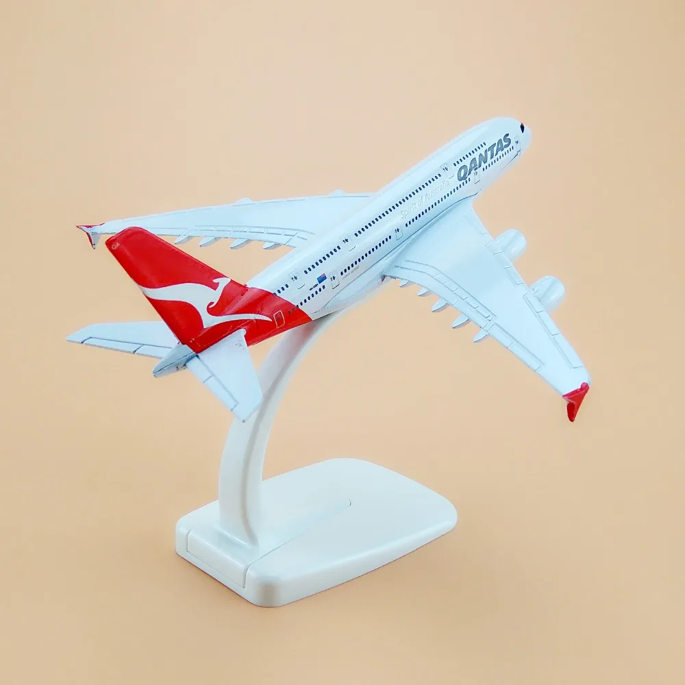 16 см Австралийский самолет Qantas A380 Airlines модель самолета Airbus 380 Airways w Стенд