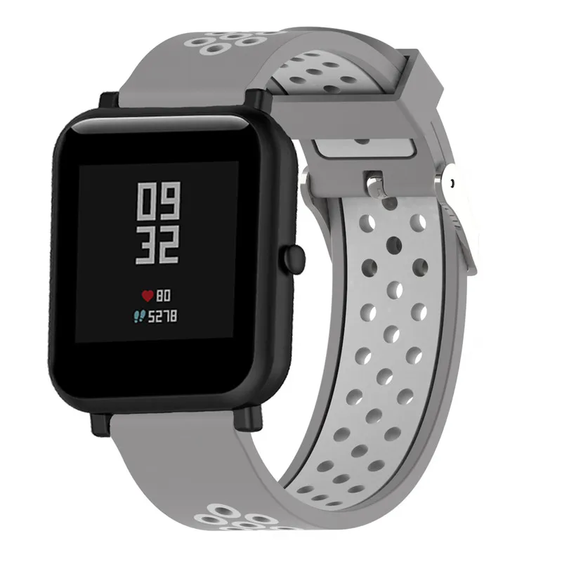 20 мм/22 мм замена силиконовый браслет для наручных часов Apple Watch 1/2/3/4 смарт ремешок для huawei часы 2/samsung/LG g/Ticwatch-1 шт