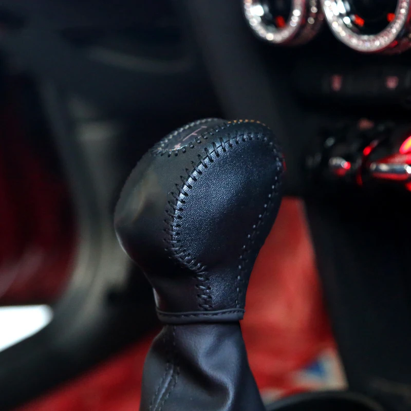 Кожаная ручка переключения передач ручной тормоз чехол украшение для Mini Cooper F54 F55