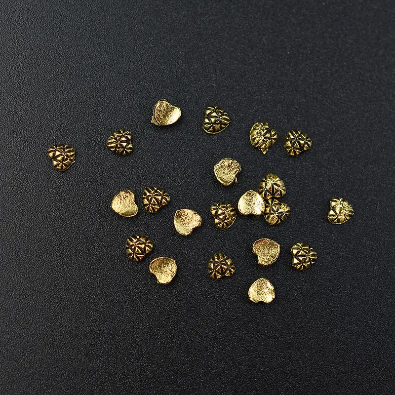10PCs-4 10 шт. древние бронзовые металлические 3d украшения для дизайна ногтей Звезда Луна цветок Шарм ювелирные изделия аксессуары DIY Инструменты Новое поступление - Цвет: 10PCs-4