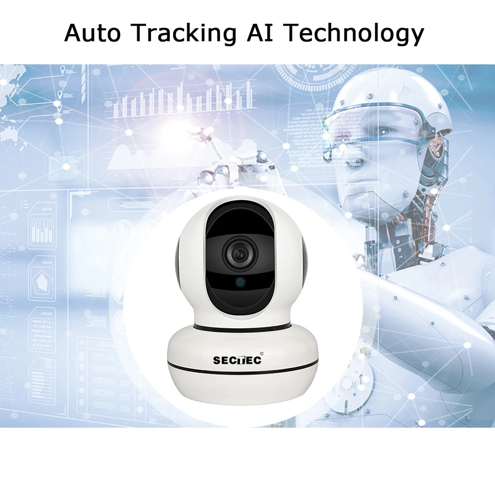 SECTEC INQMEGA облако 1080 P IP камера Intelligent Auto Tracking умный дом безопасности камеры скрытого