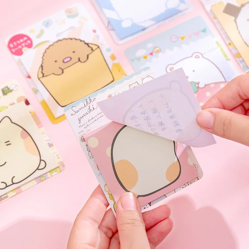 Kawaii Sumikko Gurashi липкий блокнот для заметок дневник стационарные хлопья скрапбук декоративный милый N Times Sticky