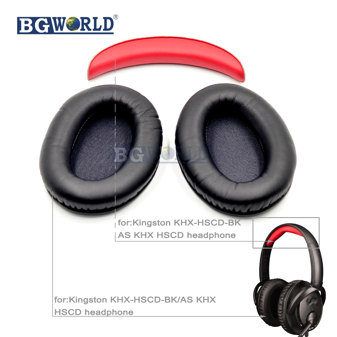 Детали для наушников красные головные повязки амбушюры Kingston детали KHX HSCD губка