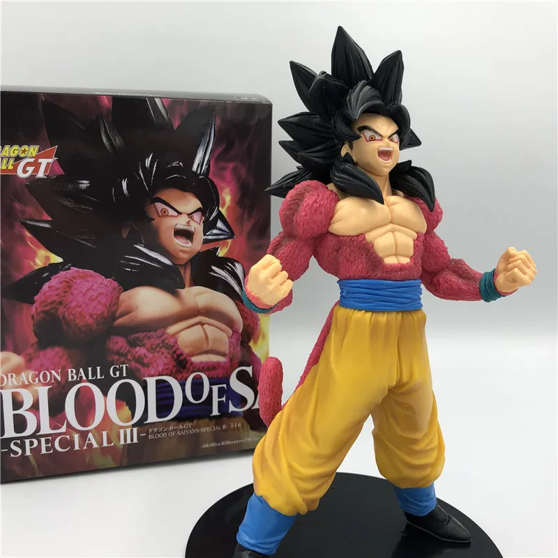 Dragon Ball Z Goku GT кровь Саян вырывается Супер Саян 4 красный боевой вер. ПВХ фигурка DBZ коллекция 20 см