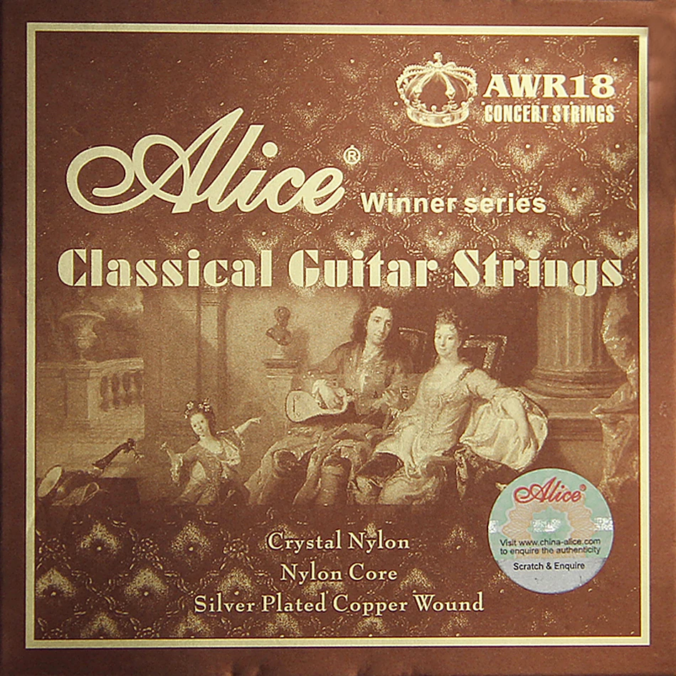 

Алиса победитель серии AWR18N (028-043) Нормальное напряжение Классические гитарные струны Комплект 6 шт./компл. Аксессуары для гитары