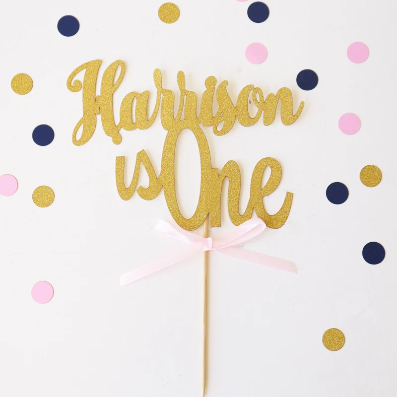 

Personalized Name First Birthday Cake Topper,baby's 1st birthday cake top