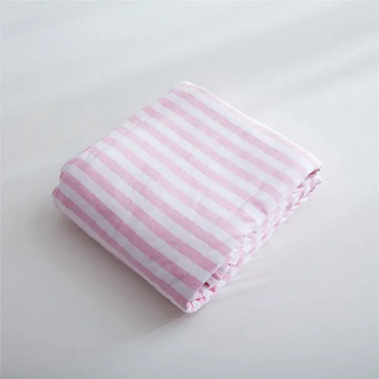 16 stripes and solid 1 шт. пододеяльник Королева Король Размер хлопок, трикотаж сшить одеяло Доона охватывает Продано Цвет светло-зеленый одеяло RU двойной сингл 150 см - Цвет: 16 stripes and solid