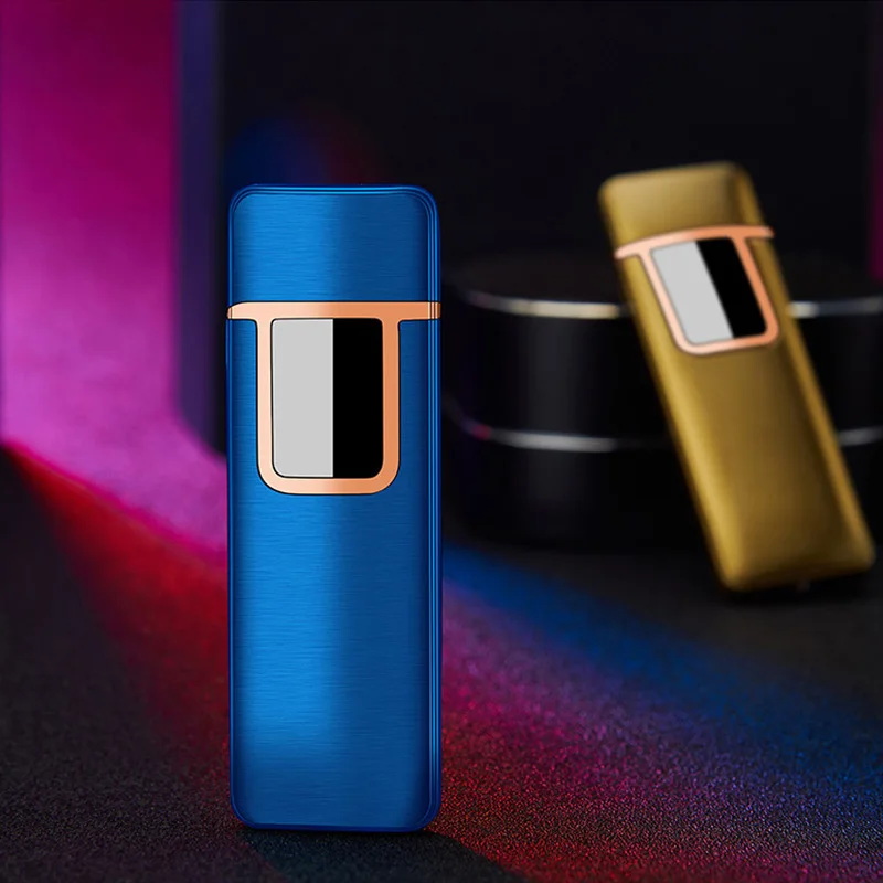 Мини Сенсорная Индукционная Электронная зажигалка Isqueiro USB зажигалки Вольфрамовая турбо сигарета зарядка через usb Индукционная зажигалка
