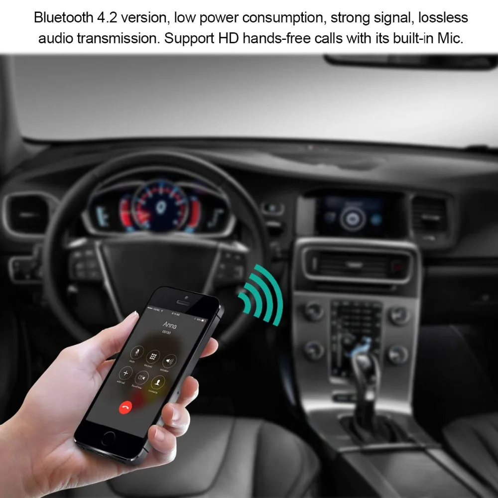 Vingtank Универсальный 3 5 мм автомобильный комплект Bluetooth 4 2 приемник музыкальный
